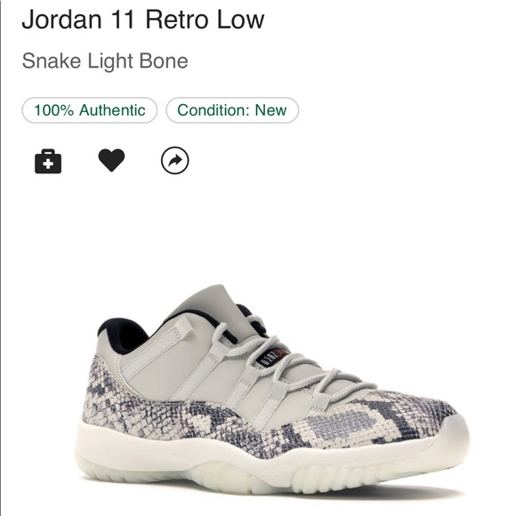 Jordan 11 Retro low snake light bone - Picture 3 of 7